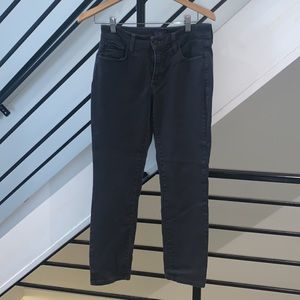 NYDJ sleek slimming lift tuck stretch-denim jeans in dark grey size 4